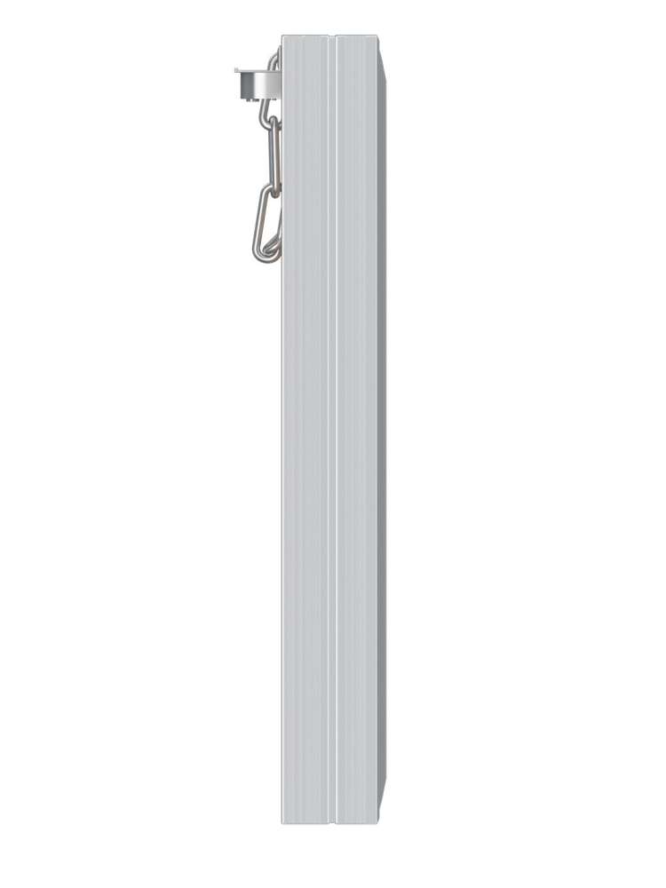 Люк ревизионный D Ceramo Base 400х300 скрытый монтаж съемный алюминий EVECS