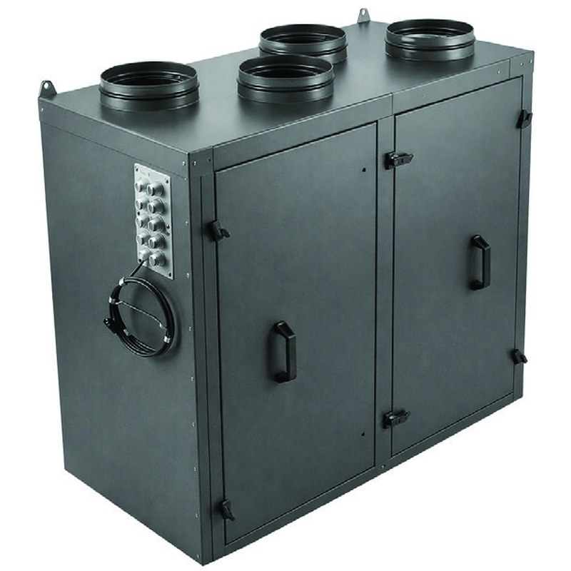 Приточно-вытяжная установка с роторным рекуператором RWN-RR-1300(50c)-ЕС-НЕ2,9-Vertical(N)