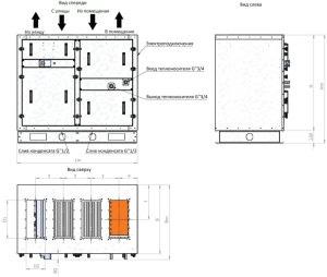 Бассейновая приточно-вытяжная установка RWN-RP-3000(50m)-ЕС-W-Vertical(N)-Aqua