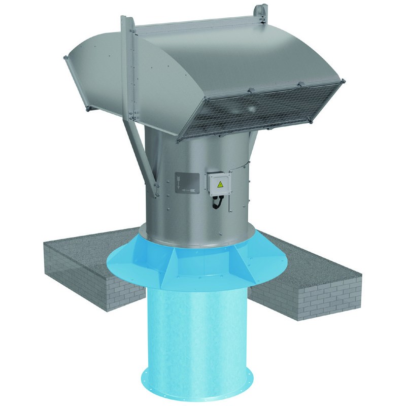 Вентилятор крышный осевой подпора ВОП-30-4-1,1/3000