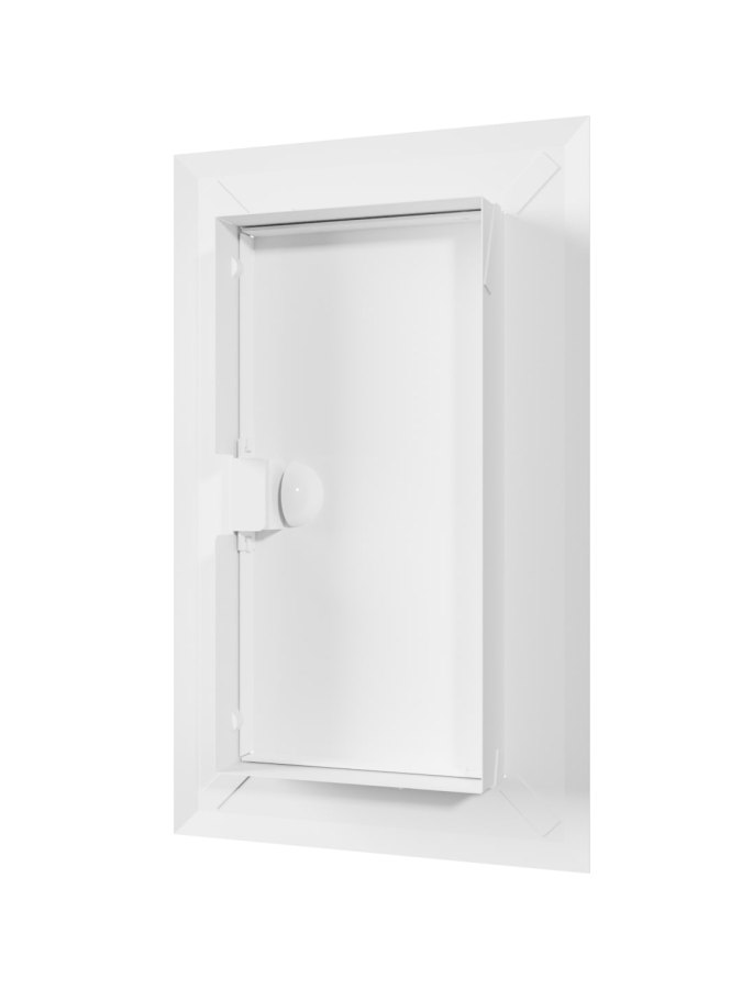 Люк ревизионный ЛТМп фланец 100х200 ручка магнит 160х260 окрашенная сталь EVECS